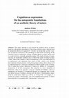 Research paper thumbnail of Cognition as expression: On the autopoietic foundations of an aesthetic theory of nature