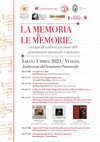 Research paper thumbnail of La memoria e le memorie. Finissage della mostra "Memorie canoviane"