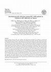 Research paper thumbnail of Intestinal parasitic infections among HIV/AIDS patients in relation to ART adherence in Nigeria