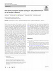 Research paper thumbnail of First report of Fusarium equiseti causing pre- and postharvest fruit rot on zucchini in Morocco