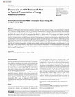 Research paper thumbnail of Dyspnea in an HIV Patient: A Not so Typical Presentation of Lung Adenocarcinoma