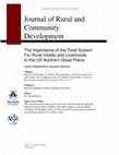 Research paper thumbnail of The Importance of the Food System For Rural Vitality and Livelihoods In the US Northern Great Plains