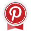 Pinterest Round Ribbon Icon