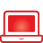 Laptop red Icon