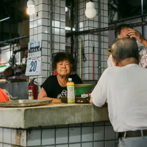 Older woman in a market