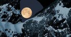 r/EarthPorn - Rare Full Moon through Martinsloch, Switzerland [OC][5472x3648]