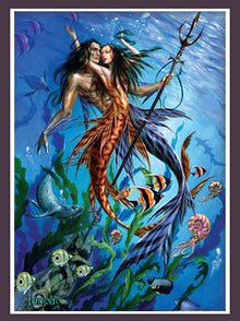  Mer Folk Merman & Mermaid Print by Briar - Baby Feathers Gift Shop