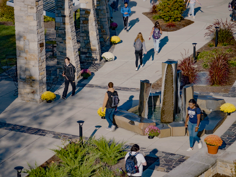 Bird's Eye view of the Perkins Plaza