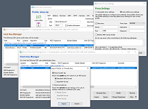 SSH Client: Proxy settings, Host keys, Client keys