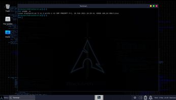 BlackArch Linux Slim terminal