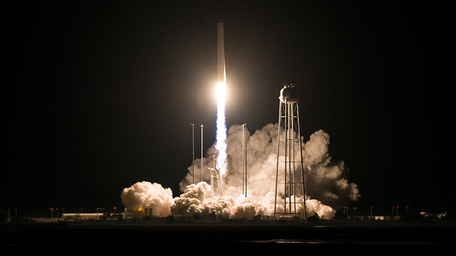 Northrop Grumman’s Cygnus cargo spacecraft blasted off at 4:01 a.m. EST today