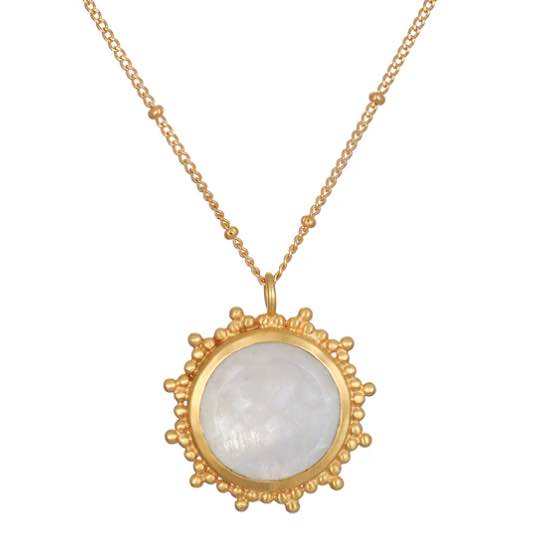 Moonstone Drift Into Daydreams Necklace 18KT
