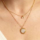 Moonstone Drift Into Daydreams Necklace 18KT