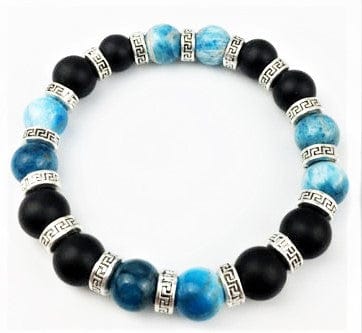 Men's Stone Bracelets Onyx with Apatite