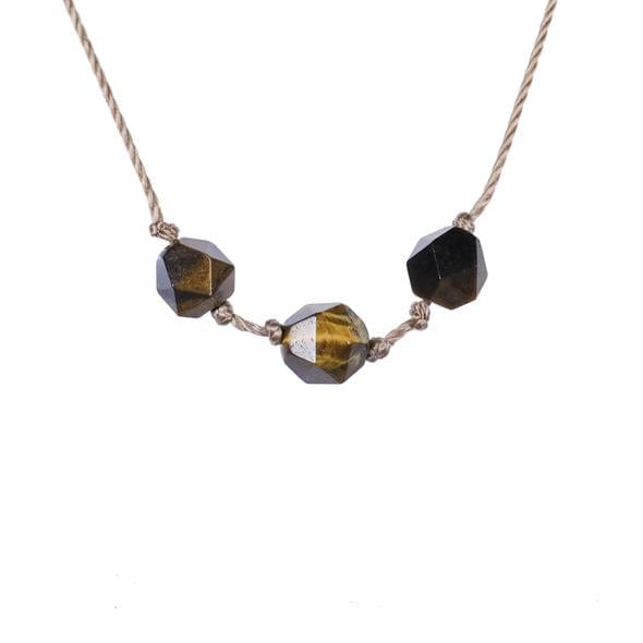 Capricorn Tiger Eye Gemstone Zodiac Necklace