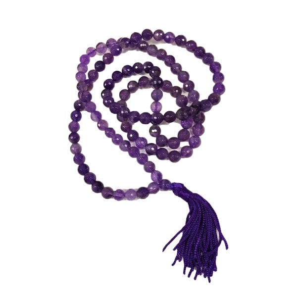 Amethyst Faceted Mala