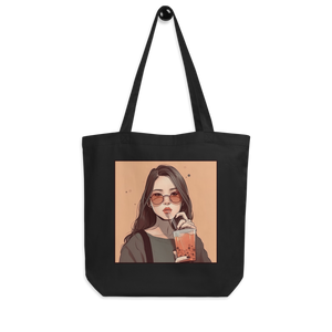 Black That's the Tea Tote Bag