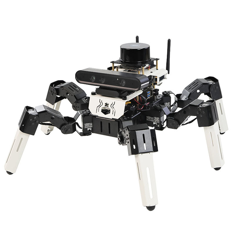 Yahboom 18DOF Muto RS Hexapod Robot ROS2 STEM Education Python Programming Robot for Raspberry Pi 4B and NVIDIA Jetson NANO