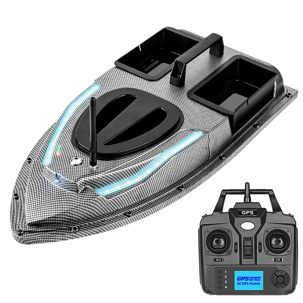 RC Bait Boat GPS 40 Points 500M Auto Driving Auto Return 1.5KG With Steering Light For Fishing Cast Fishing Net