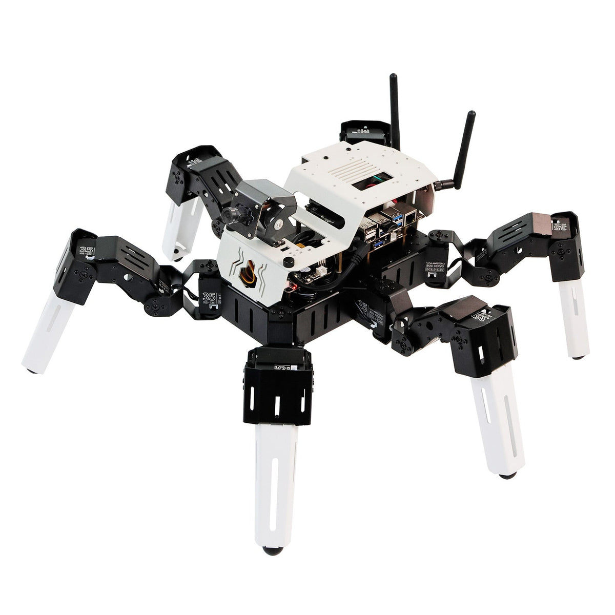 Yahboom 18DOF Muto S2 Hexapod Robot STEM Education Python Programming Robot with Raspberry Pi and NVIDIA Jetson NANO