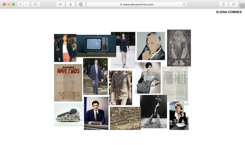 Screenshot of elenacomnes.com website