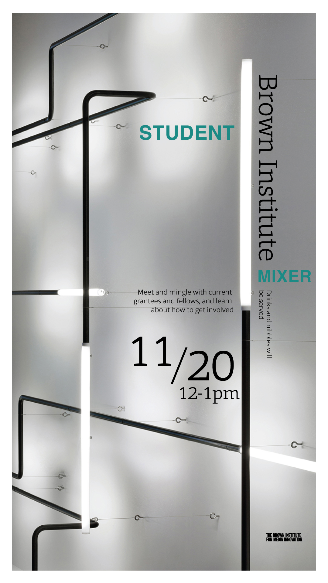 Poster for Brown Institute Mixer