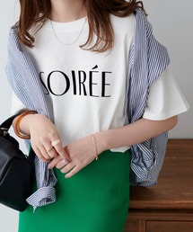 DISCOAT | SOIREE フロッキープリントTシャツ(Tシャツ/カットソー)