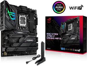 ASUS ROG Strix Z790-F Gaming WiFi II  LGA 1700(Intel 14th &13th & 12th Gen)ATX gaming motherboard(DDR5,2.5 Gb LAN,5XM.2 slots with heatsinks,PCIe 5.0 x16 SafeSlot with Q-Release,WiFi 7