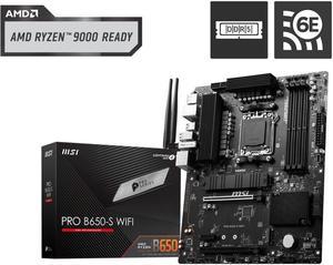 MSI PRO B650-S WIFI AM5 AMD B650 Ryzen 7000 DDR5 PCI-E x16 slot  Wi-Fi 6E Bluetooth SATA 6Gb/s ATX Motherboard
