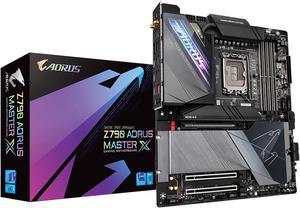 GIGABYTE Z790 AORUS MASTER X LGA 1700(14th,13th,12th Gen) Intel Z790 X EATX Motherboard with DDR5, 5 M.2, PCIe 5.0, USB 3.2 Type-C, Wi-Fi 7, 10GbE LAN, Q-Flash Plus, EZ-Latch Plus