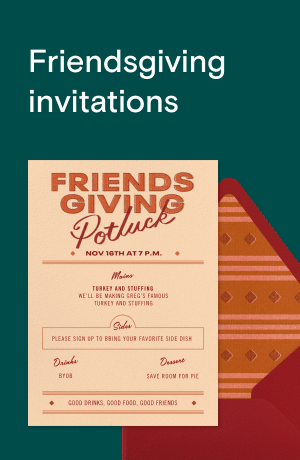 Friendsgiving invitations