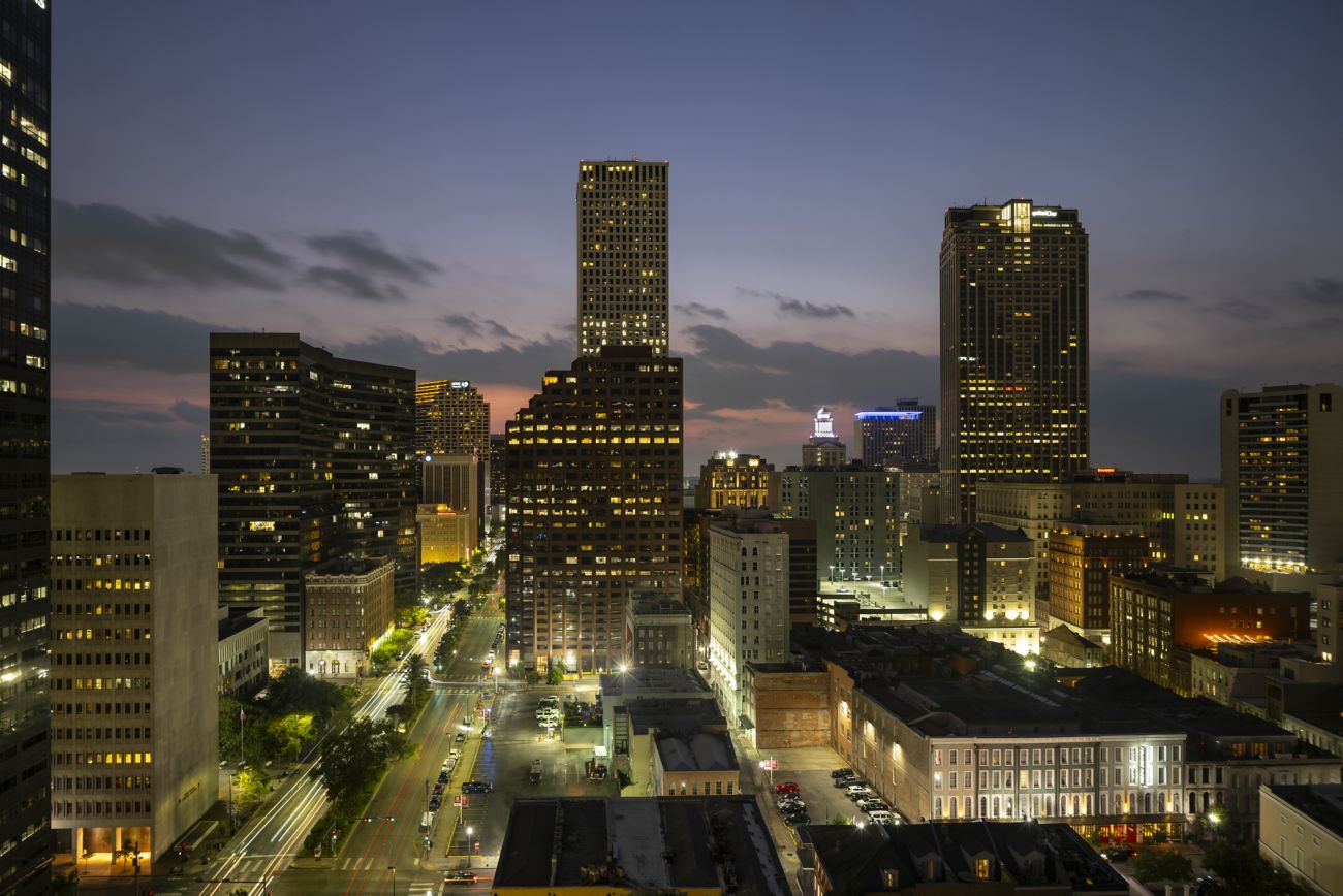 Evening City View New Orleans