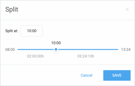 split modal