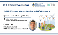 IoT Thrust Seminar | O-RAN 6G research group overview and AI/ML research