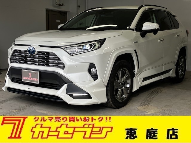 トヨタ&nbsp;RAV4&nbsp;2.5 ハイブリッド G E-Four 4WD&nbsp;TRDフルエアロ 純正9型ナビ バックカメラ&nbsp;北海道