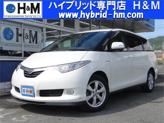 トヨタ&nbsp;エスティマハイブリッド&nbsp;2.4 G 4WD&nbsp;HDDナビ 地デジ HVバッテリーリビルド済&nbsp;福岡県