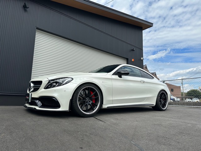 メルセデスＡＭＧ&nbsp;Cクラスクーペ&nbsp;C63 S エディション1&nbsp;ディーラー車 プロテクションフィルム施工&nbsp;広島県