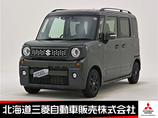 スズキ&nbsp;スペーシア&nbsp;660 ギア ハイブリッド XZ 4WD&nbsp;ナビ バックカメラ ルーフレール パワスラ&nbsp;北海道