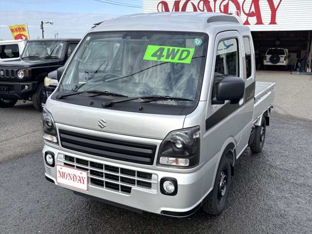 スズキ&nbsp;キャリイ&nbsp;660 スーパーキャリイ Xリミテッド 3方開 4WD&nbsp;新車 用品6点付 工賃不要 フルセグナビ&nbsp;大阪府