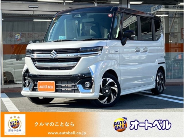 スズキ&nbsp;スペーシア&nbsp;660 カスタム ハイブリッド XS&nbsp;禁煙車 ナビ 全方位カメラ フルセグTV&nbsp;静岡県