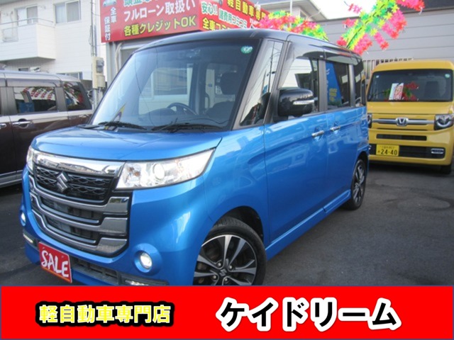 スズキ&nbsp;スペーシア&nbsp;660 カスタム Zターボ デュアルカメラブレーキサポート装着車&nbsp;ワンオーナー禁煙車ナビTV全方位モニター&nbsp;福岡県