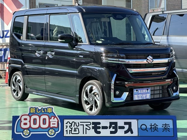 スズキ&nbsp;スペーシア&nbsp;660 カスタム ハイブリッド XSターボ&nbsp;LEDヘッドライト 両側PSD 届出済未使用車&nbsp;静岡県