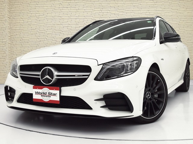 メルセデスＡＭＧ&nbsp;Cクラスワゴン&nbsp;C43 4マチック 4WD&nbsp;パノラマSR/黒革/ブルメスター/AMG19inAW&nbsp;静岡県