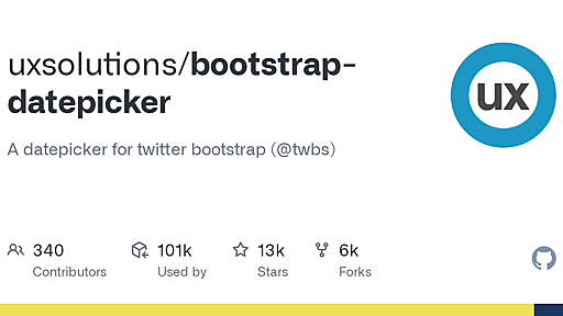 GitHub - uxsolutions/bootstrap-datepicker: A datepicker for twitter bootstrap (@twbs)