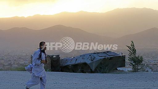 首都カブールの穏やかな夕暮れ、アフガニスタン