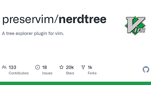 GitHub - preservim/nerdtree: A tree explorer plugin for vim.