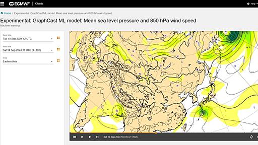 AI気象モデルが急速に高精度化、世界の天気予報がPC1台かつ1分で