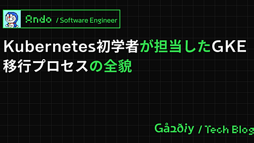 Kubernetes初学者が担当したGKE移行プロセスの全貌 - Gaudiy Tech Blog