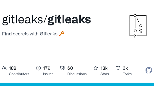 GitHub - gitleaks/gitleaks: Find secrets with Gitleaks 🔑