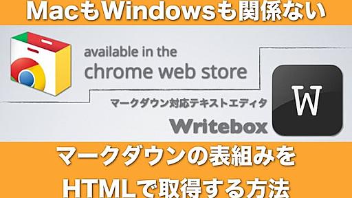 Win & Mac 対応！マークダウンの表組みをHTMLで取得する方法があった！ - あなたのスイッチを押すブログ